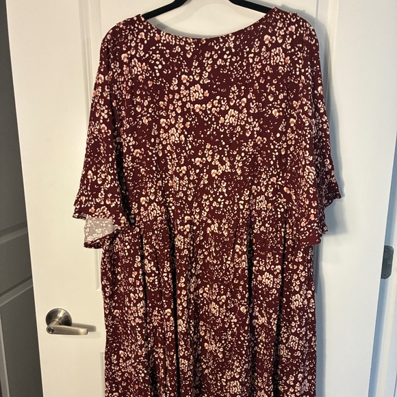 Torrid Size 3 Mini Rayon Slub Ruffle Neckline Dress - Picture 5 of 9